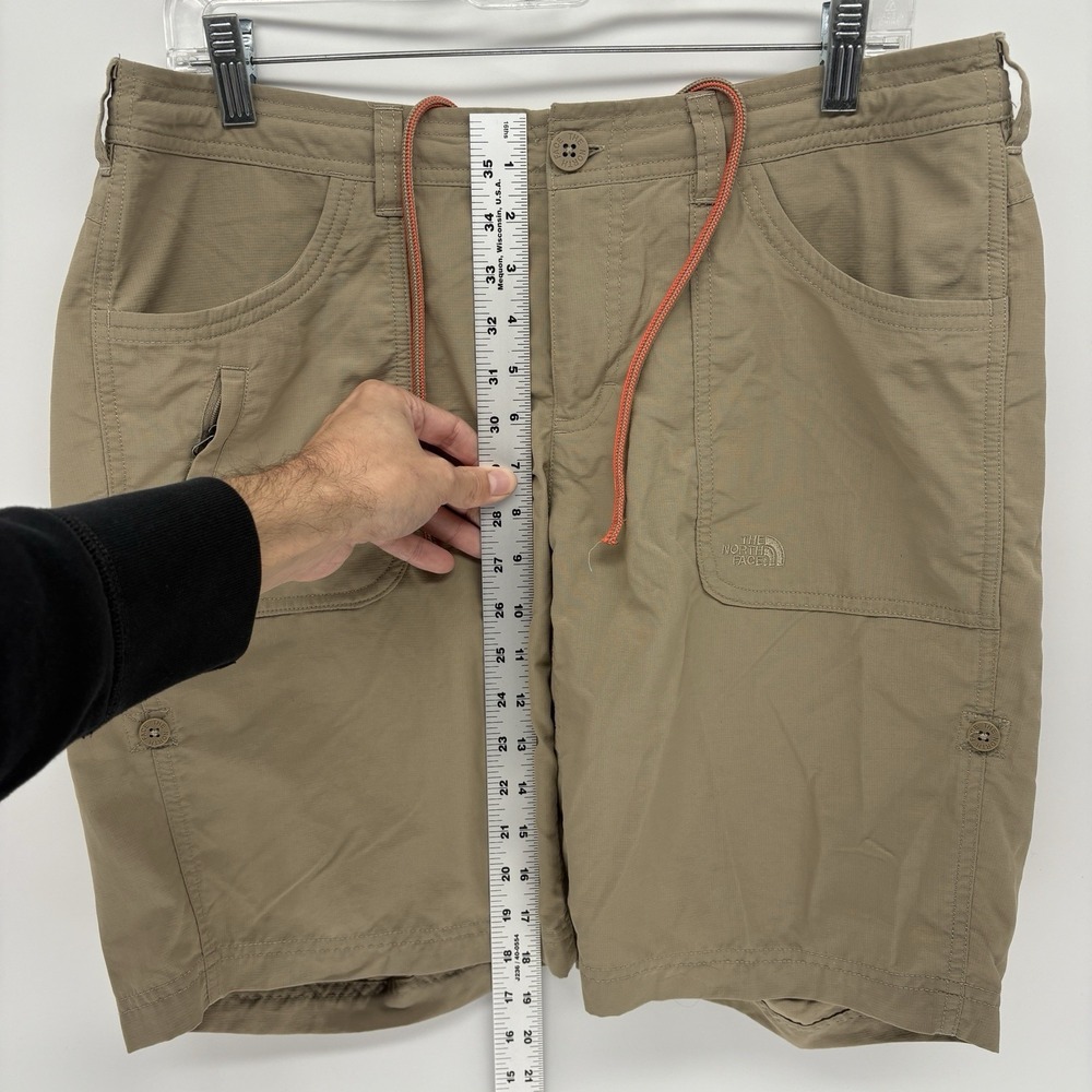 The North Face Shorts Women 10 Horizon II Nylon Ripstop Drawstring Roll up Cuff - Picture 4 of 5